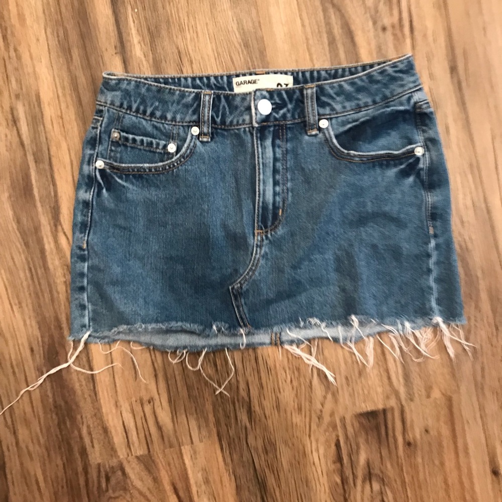 Garage denim skirt